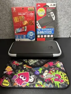 Switch スプラトゥーン2 ケースと未開封フィルムの4点セット