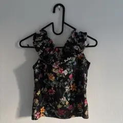 ZARA TRAFALUC 花柄ノースリーブタンクトップ