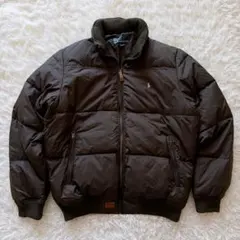 XXLサイズ✨ポロラルフローレン ダウンジャケット ポニー刺繍 スタンドカラー