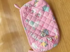 最終値下げ　サンリオ　キキララプリントキルティングポーチ
