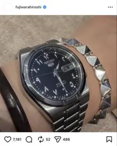 藤原ヒロシ SEIKO 5 自動巻き SNK063J5 逆輸入品 - メルカリ