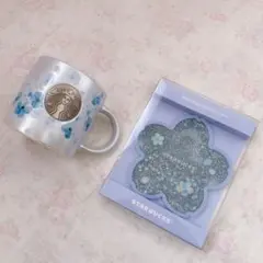 スターバックス☆SAKURA 2026 マグカップ　エアリーブルー＆コースター