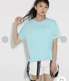 新品タグ付き！ピンクラテ　衿ロゴポケ Ｔシャツ　S 160