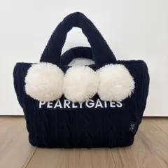 新品 PEARLY GATES ケーブルニット梵天付き カートバッグ Ⓗ - メルカリ