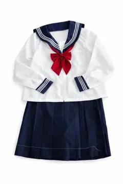 セーラー服 Mサイズ 新品未使用 ネイビー ホワイト リボン付き