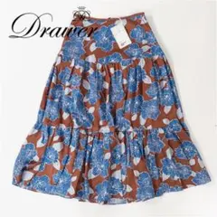 新品 Drawer ドゥロワー 22SS 花柄 ティアード ロングスカートのサムネイル