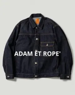 ADAM ET ROPE' デニム トラッカー ジャケット ネイビー Мサイズ