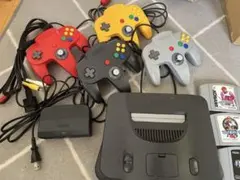 NINTENDO64 本体 コントローラー4個 ゲーム１０本