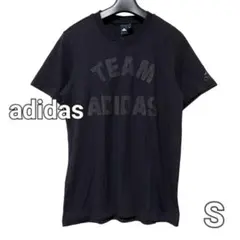 adidas ブラック Tシャツ 半袖カットソー ユニセックス S