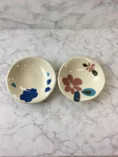 陶芸 小皿 お花 セット｜可愛い花デザインの和食器 豆皿
