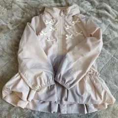 petit main アウター　【撥水】ペプラムウィンブレ 110cm