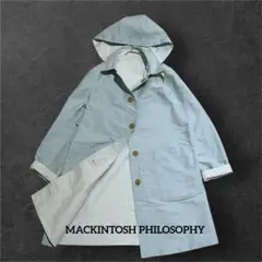 【クリーニング済み】マッキントッシュフィロソフィー　トレンチコート　リバーシブル