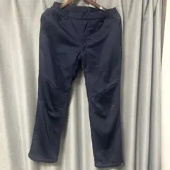 ミズノ　ネイビー メンズパンツ Lサイズ　裏起毛