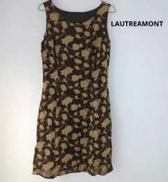 LAUTREAMONT 花柄 ワンピース ブラウンのサムネイル