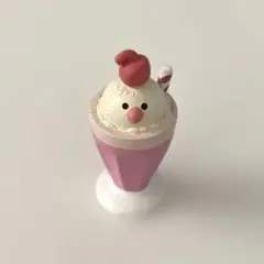 デコレ　コンコンブル　文鳥スイーツ　桃色クリームソーダ
