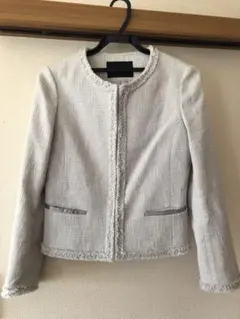 ツイードノーカラージャケット