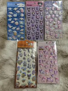 サンリオ　ぷくっとシール　5枚