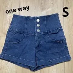 ハイウエスト ショートパンツ