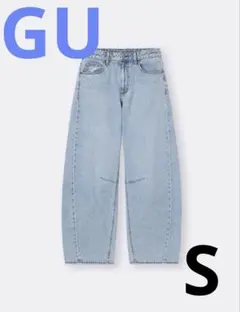 GU レディース バレルレッグジーンズ S