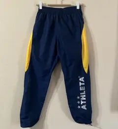 アスレタ パンツ　150 ネイビー　イエロー　サッカー