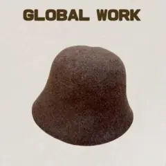 美品 GLOBAL WORK グローバルワーク バケットハット ブラウン 茶のサムネイル