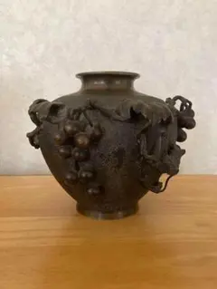 中国清時代　鳥耳付古銅花瓶　高さ約33.5㎝　3462g 東Y7-1106☆2F 中国清時代 鳥耳付古銅花瓶 高さ約33.5㎝ 3462g 東Y7-1106☆2F - メルカリ