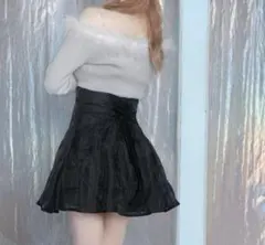 ミシェルマカロン フレアチェックスカート