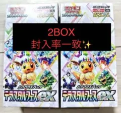 ポケモンカードゲーム テラスタルフェスex 2BOX 封入率一致