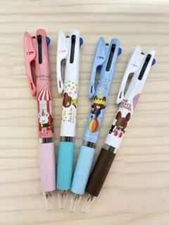 くまのがっこうJETSTREAM3色ボールペン/4本セット【新品·未使用】