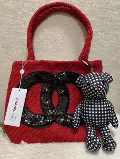 CHANEL トートバッグ スパンコール クマエコバッグ付き ❣️ - メルカリ