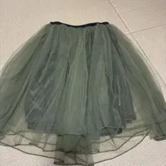カーキ　チュールスカートのサムネイル