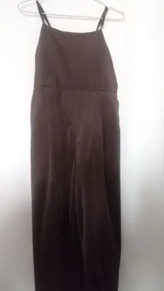 W closet サロペットパンツ 茶色 コーデュロイ コール天 ベロアのサムネイル