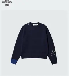 【新品】ユニクロXアニヤネイビー ラムクルーネックセーター XLサイズ