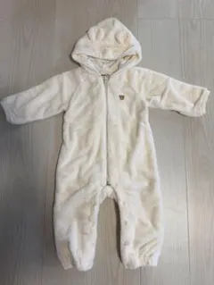 [美品] ミキハウス　マイクロファー　カバーオール　60〜80cm アウター