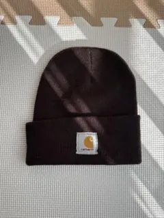 Carhartt ニット帽 ダークブラウン