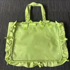 ザッカマート　痛バ　A3 ライムグリーントートバッグ