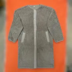 【美品】UNIQLOフリースコート S”(グレージュ)