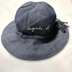 agnès b. アニエスベー 薄デニムリバーシブル 調整可能 キッズ帽子のサムネイル