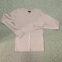 美品！TOCCI オフ白M カーディガンシルク