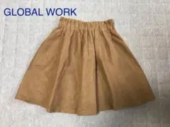 グローバルワーク　スェード風キュロットスカート　XL