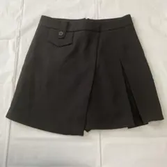 SHEIN ブラック プリーツ ミニスカート キュロットのサムネイル