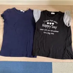 女の子　トップス2枚セット　140cm