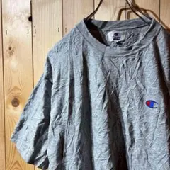 AE6719 チャンピオン Tシャツ グレー メンズ M ポス