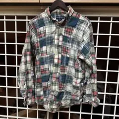 Ralph Lauren ラルフローレン　マドラスパッチワークシャツ M