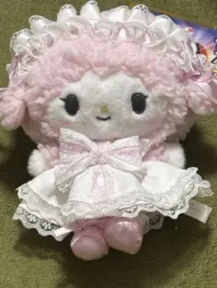 厳選！マイスウィートピアノ マスコットホルダー　サンリオ ホワイトフリルデザイン