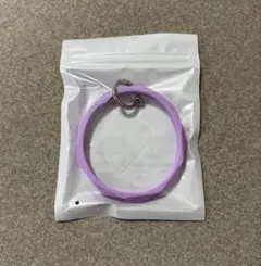 紫色 シリコン スマホストラップ