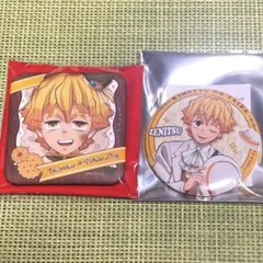 鬼滅の刃 リロホテル ufotable バレンタイン　缶バッジ 我妻善逸　★