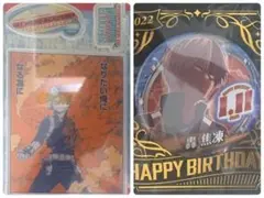 ヒロアカ バースデイ缶バッジ 名場面ジオラマフィギュア 轟焦凍 2点
