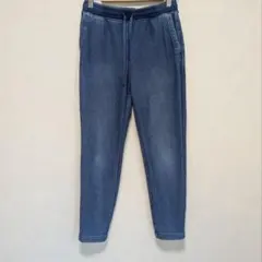 UNIQLO　ユニクロ　 裏起毛 　デニム風スエットパンツ　ウエストゴム　Ⅿ