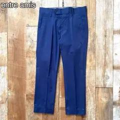 【美品】entre amis テーパード コットン スラックス パンツ 31のサムネイル